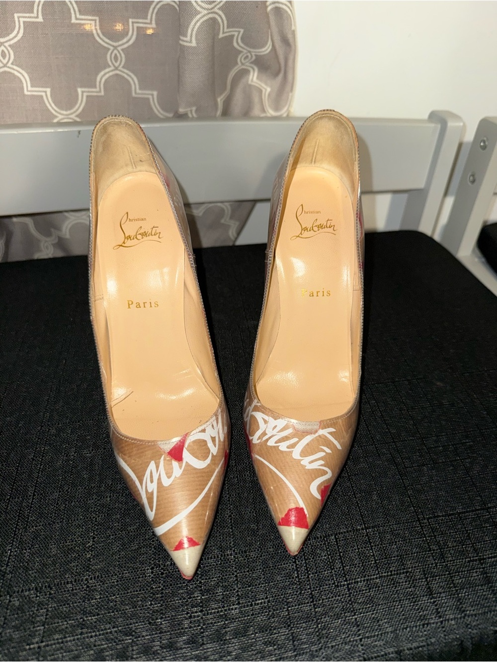 ✨ Christian Louboutin So Kate 120 “Loubi Print” PVC Pumps — Limited Edition - Picture 3 of 5